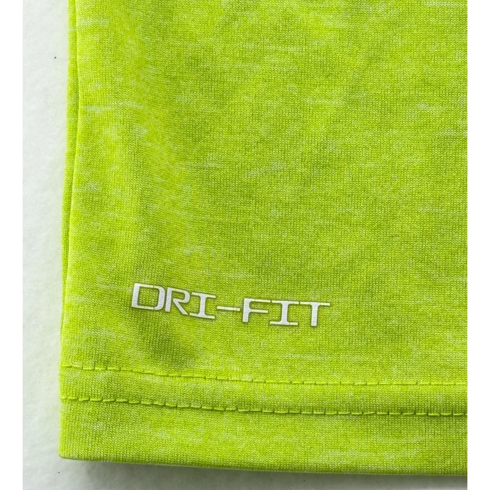 Nike Youth Medium‎ Dri Fit Long Sleeve Shirt Neon Green Athletic Boys
